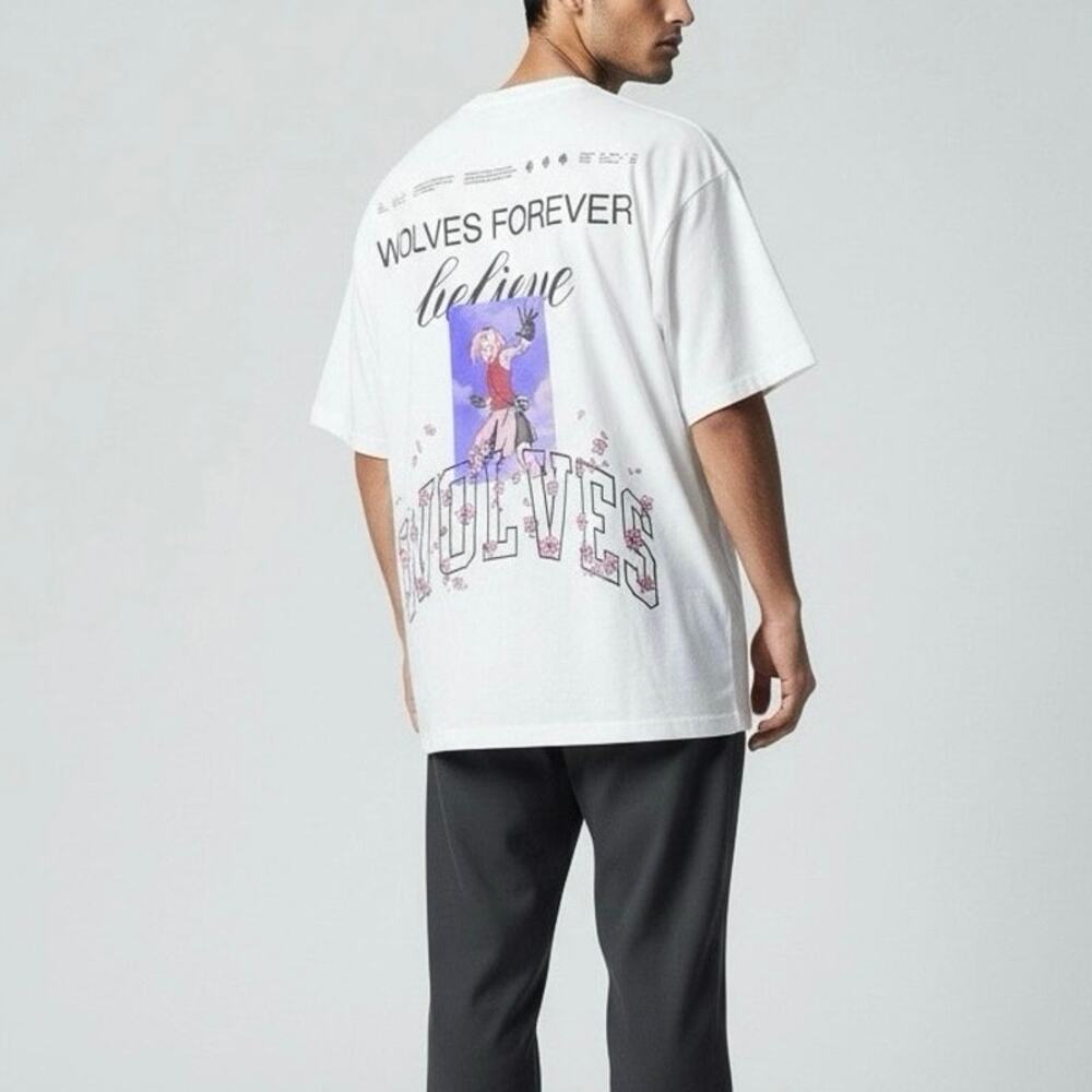 Darc Sport Sakura Blossom Premium Tee in Cream NWT - XL